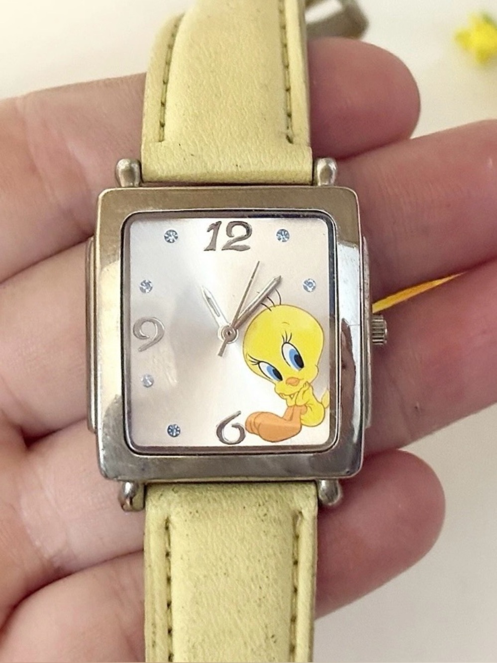 Looney Tunes Tweety Bird Watch WORKING!! Vintage Warner Bros. Cartoon Character